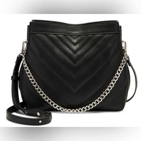 INC-Judith-Convertible-Quilted-Crossbody-Black - Picture 1 of 11